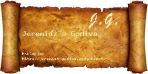 Jeremiás Godiva névjegykártya